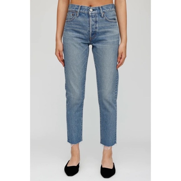 NEW Moussy Vintage Steiner Tapered Mid Rise Jeans - Picture 1 of 16